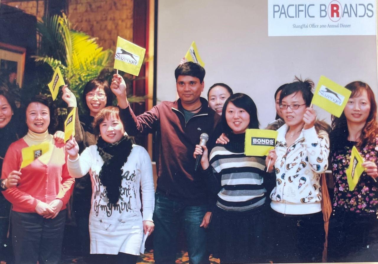 Team celebration, Pacific Brands Shanghai