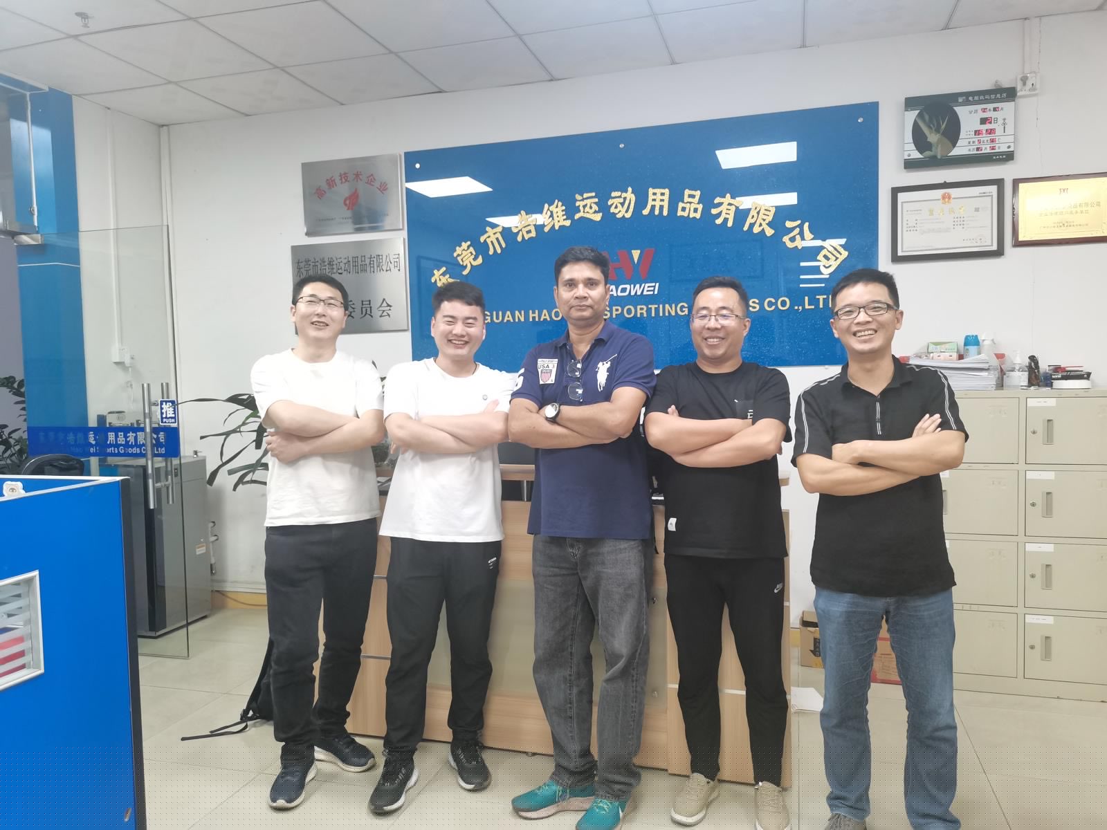 At a garment manufacturer